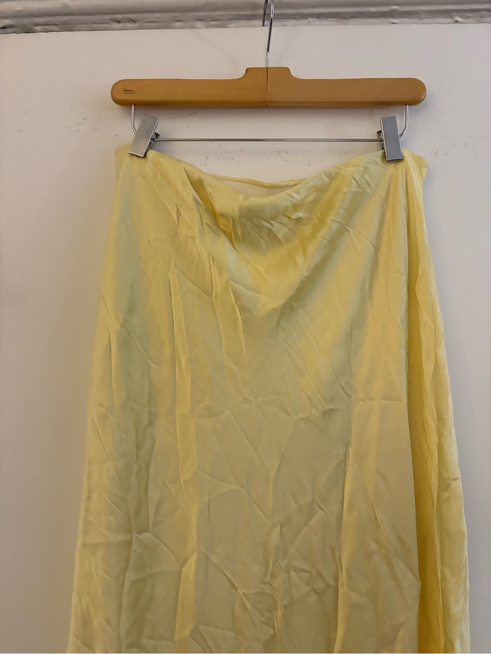 Madewell Pale Yellow Maxi Slip Skirt - Picture 2 of 5